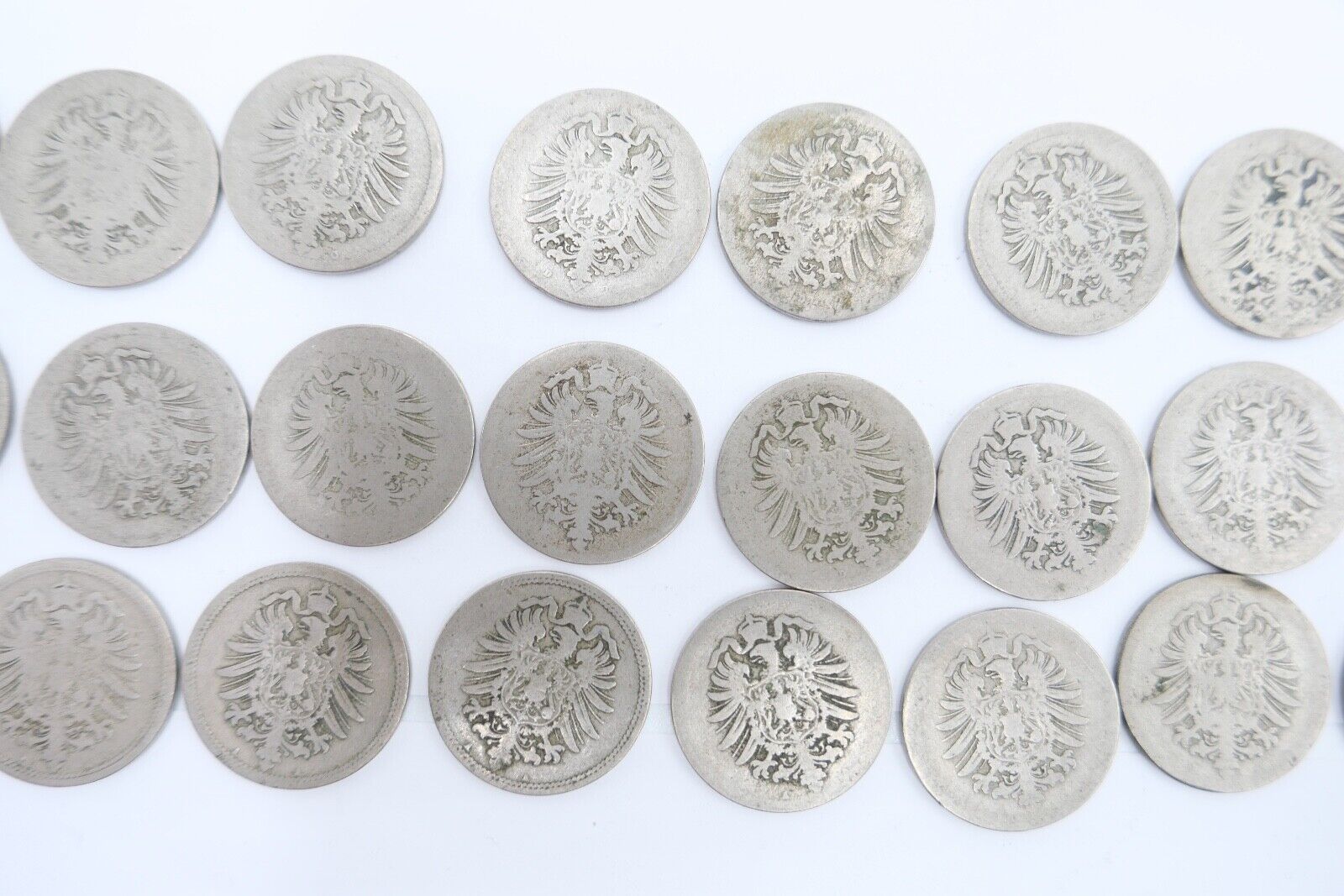 63x 10 Reichspfennig 1873 1875 1876 1888 Jäger J.4 s-ss - Antikhandel-Stuttgart