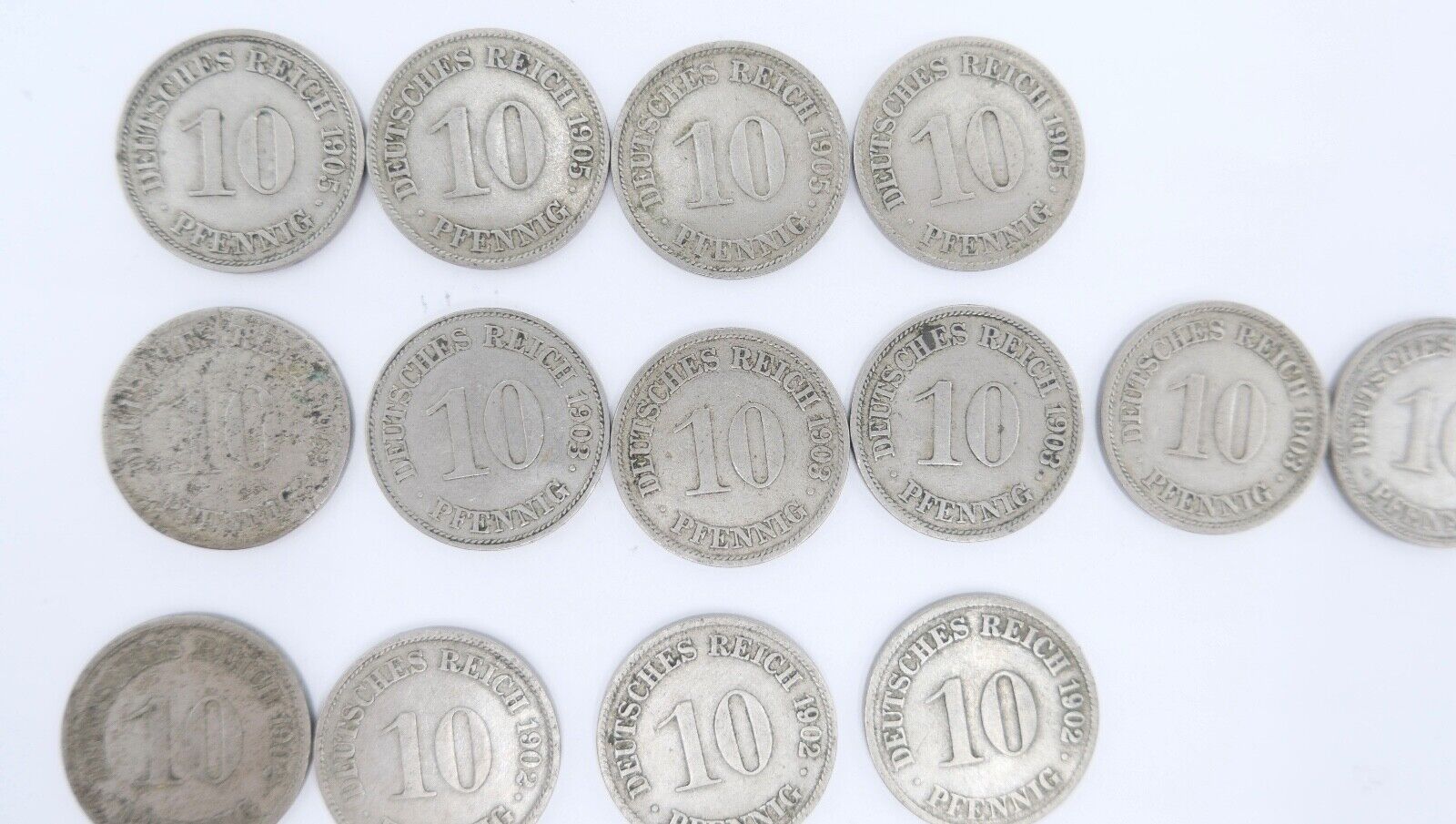 49x 10 Pfennig 1902 - 19011 Jäger J. 13 ss-stg - Antikhandel-Stuttgart