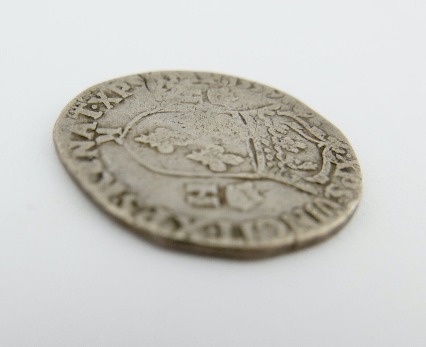 1558 K FRANZÖSISCHE KÖNIGLICHE MÜNZEN Henri II (1547-1559) 1/2 teston 2e type - Antikhandel-Stuttgart