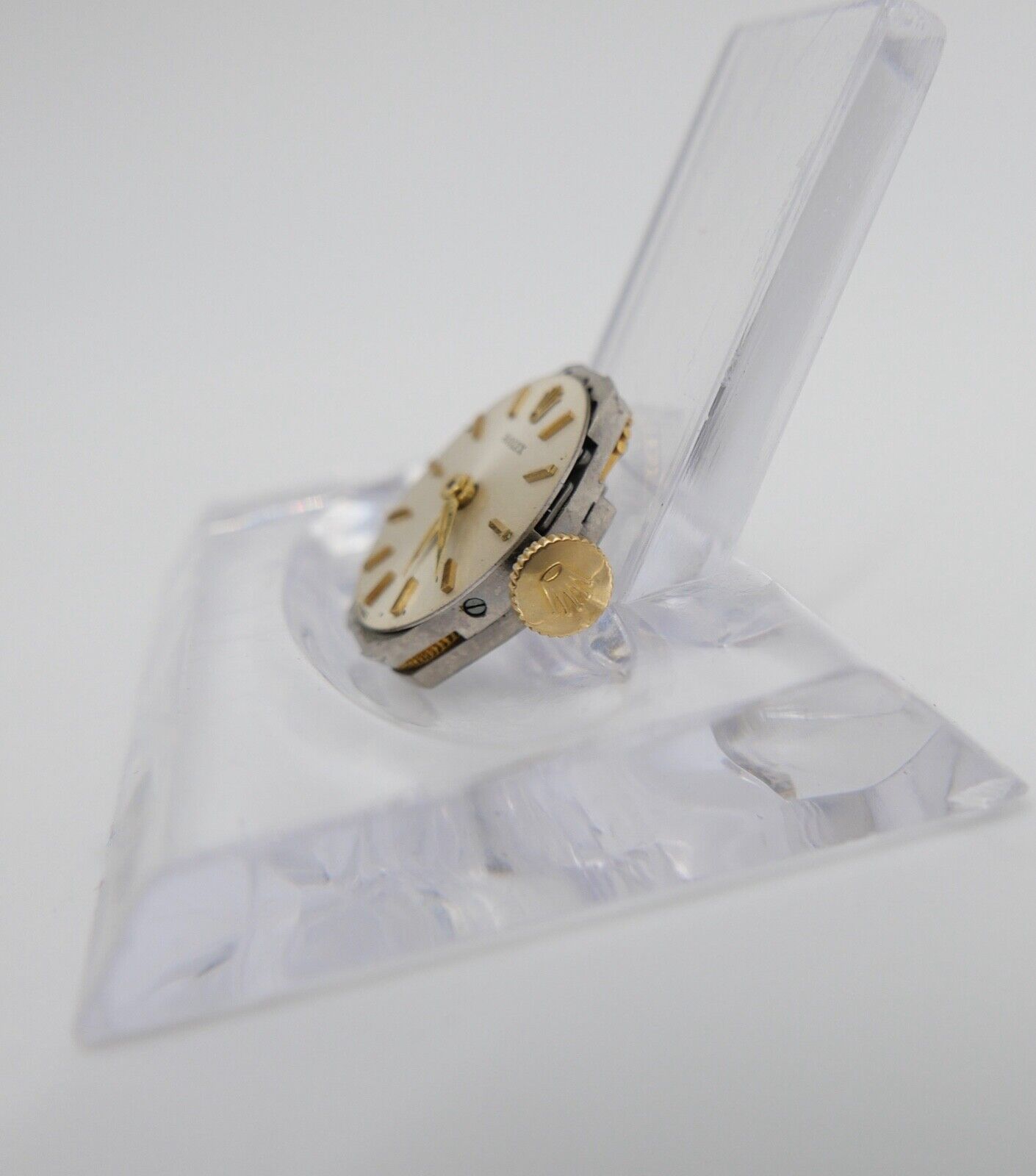 LÄUFT Rolex Precision Cal. 1310 Uhrwerk Ziffernblatt Zeiger Krone funktionsfähig - Antikhandel-Stuttgart