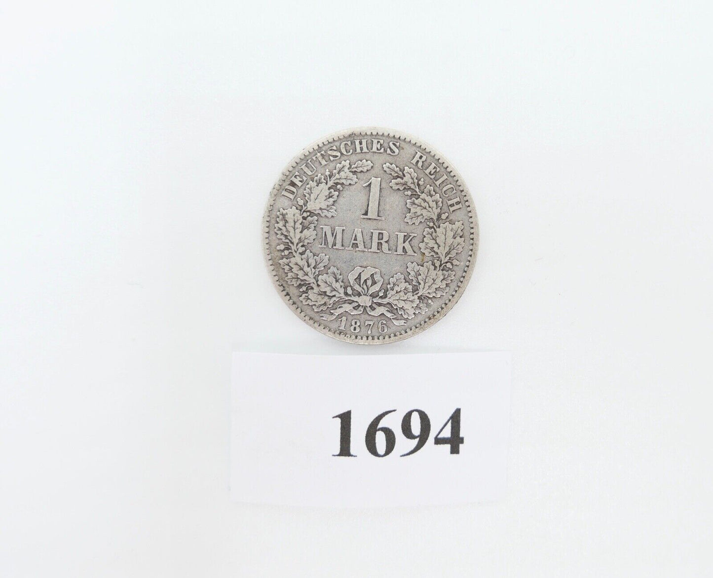 1 Mark Deutsches Reich 1876 H Jäger J.9 ss - vz sehr schön - vorzüglich Silber - Antikhandel-Stuttgart