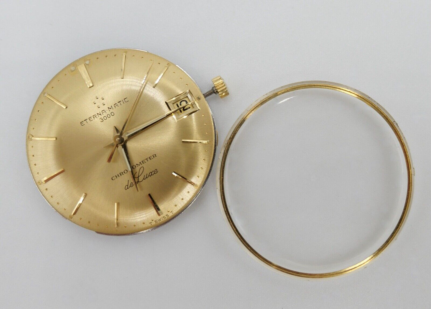 Eterna Matic 3000 Deluxe 1504K Automatic Chronometer Uhrwerk Zifferblatt Zeiger - Antikhandel-Stuttgart