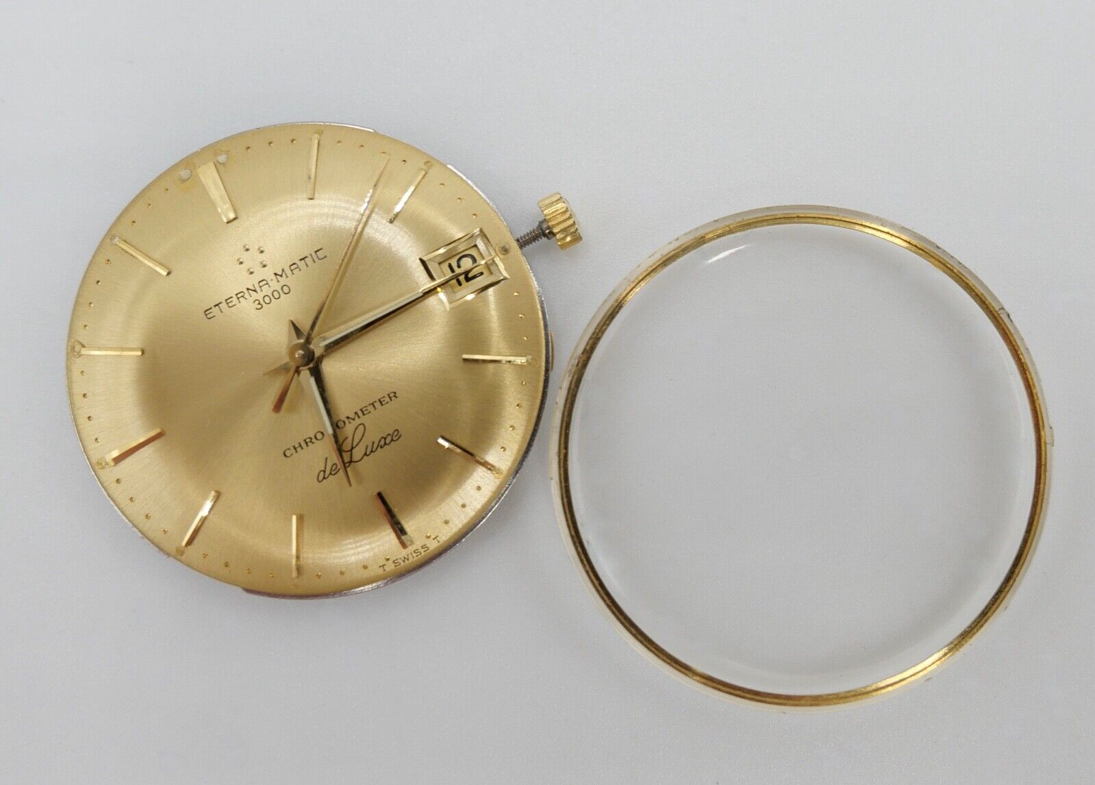 Eterna Matic 3000 Deluxe 1504K Automatic Chronometer Uhrwerk Zifferblatt Zeiger - Antikhandel-Stuttgart