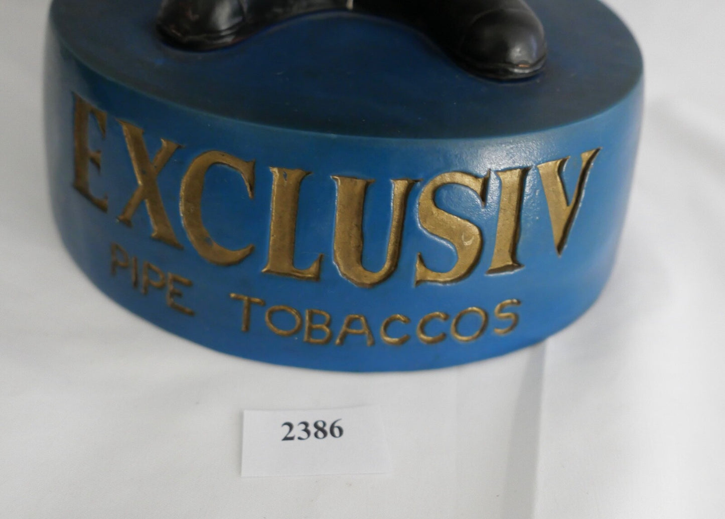 Pipe Tobaccos Werbefigur 1970er Jahre  56,5 cm Welcome in house of Exclusiv
