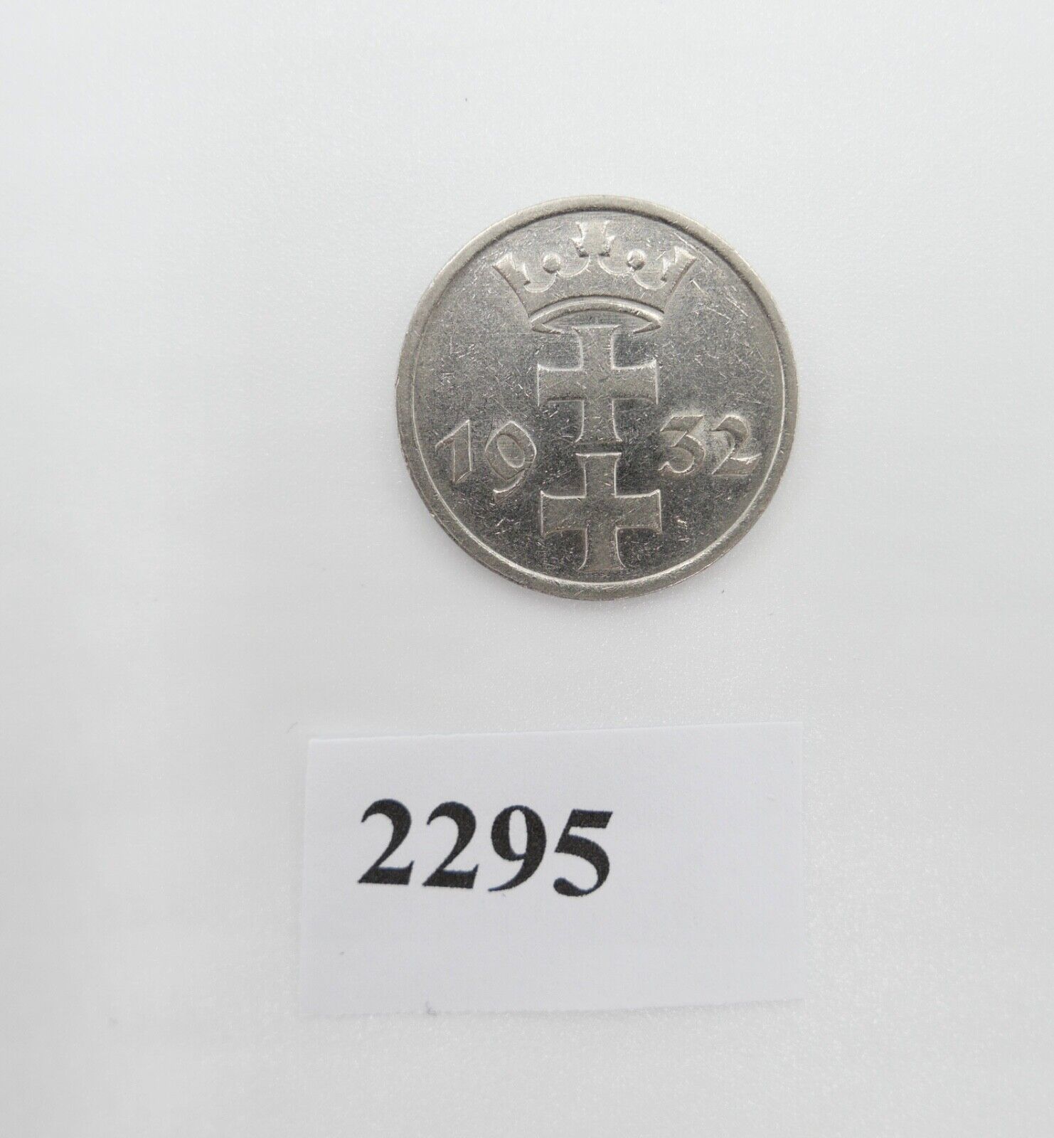 freier Stadt Danzig 1 Gulden Silber Münze 1932 Jäger D 15 - Antikhandel-Stuttgart