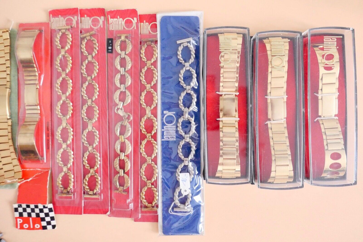 NEU Konvolut 57 Uhrenarmbänder Armband Uhren Juwelierauflösung Gold Racing POLO - Antikhandel-Stuttgart