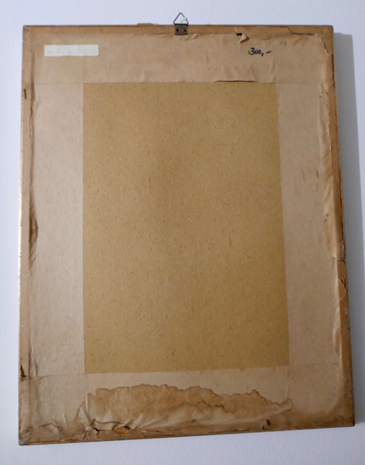 Alte bunte Bleistiftzeichnung Frau mit Kind und Kreuz signiert 41x52 cm - Antikhandel-Stuttgart