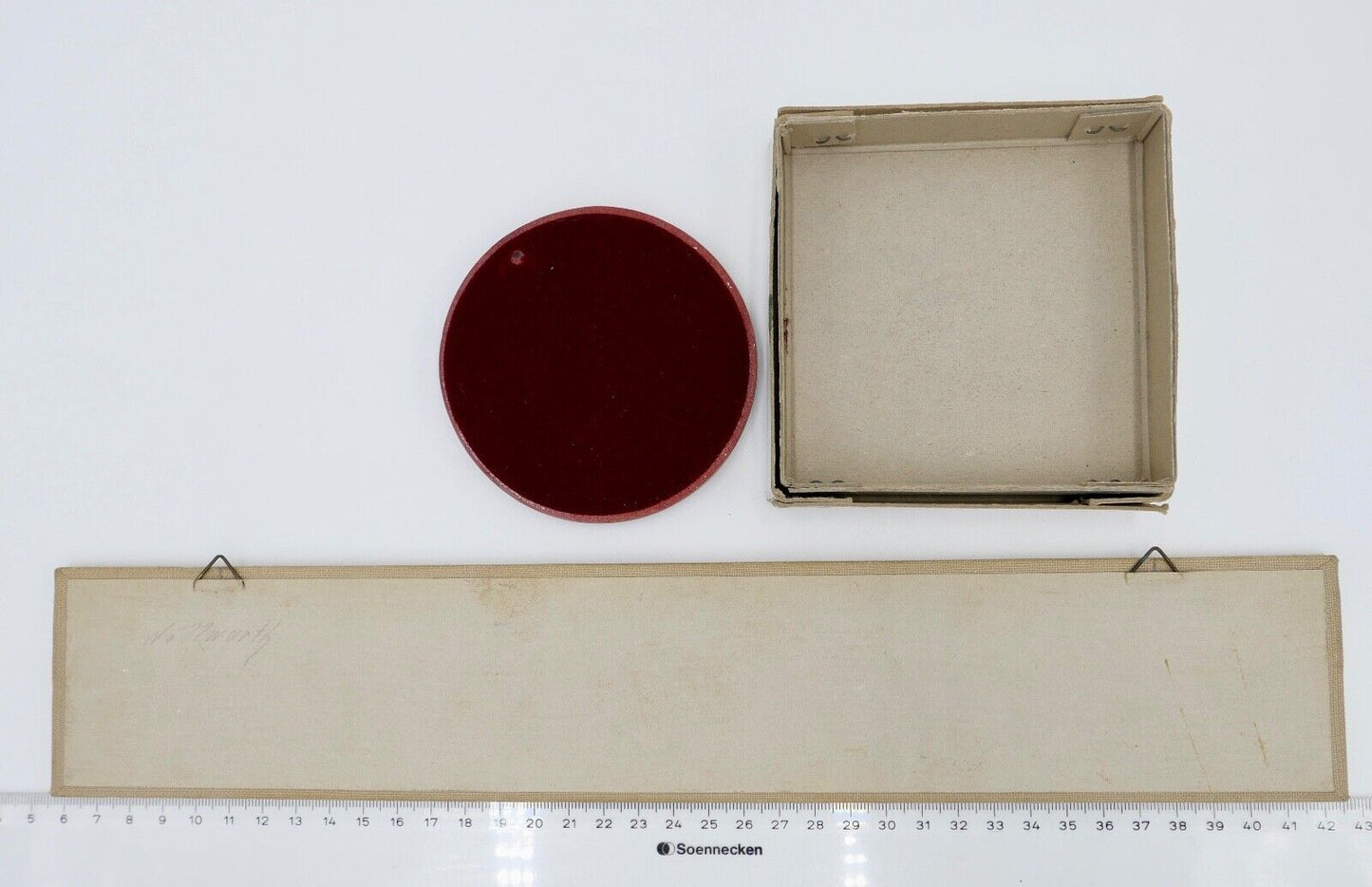 Alte & Antike Wachs Siegel Sammlung 8 Stück hinter Glas Asperg Sigillum 1692 - Antikhandel-Stuttgart