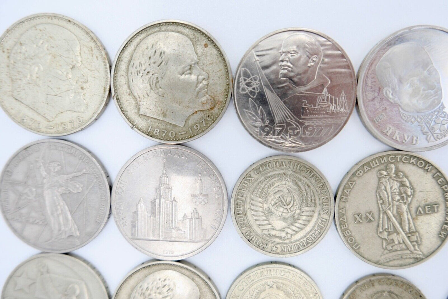 Posten Lot Konvolut Münzen Russland UDSSR RUBEL KOPEKE Lenin 1936-1980 - Antikhandel-Stuttgart