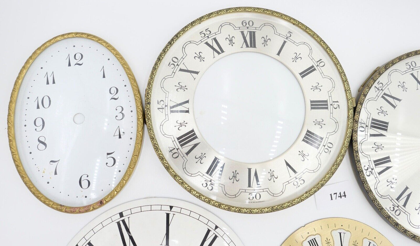 NEU Posten Uhrmacherauflösung Zifferblatt Ersatzteile Aluminium Messing Kaminuhr - Antikhandel-Stuttgart