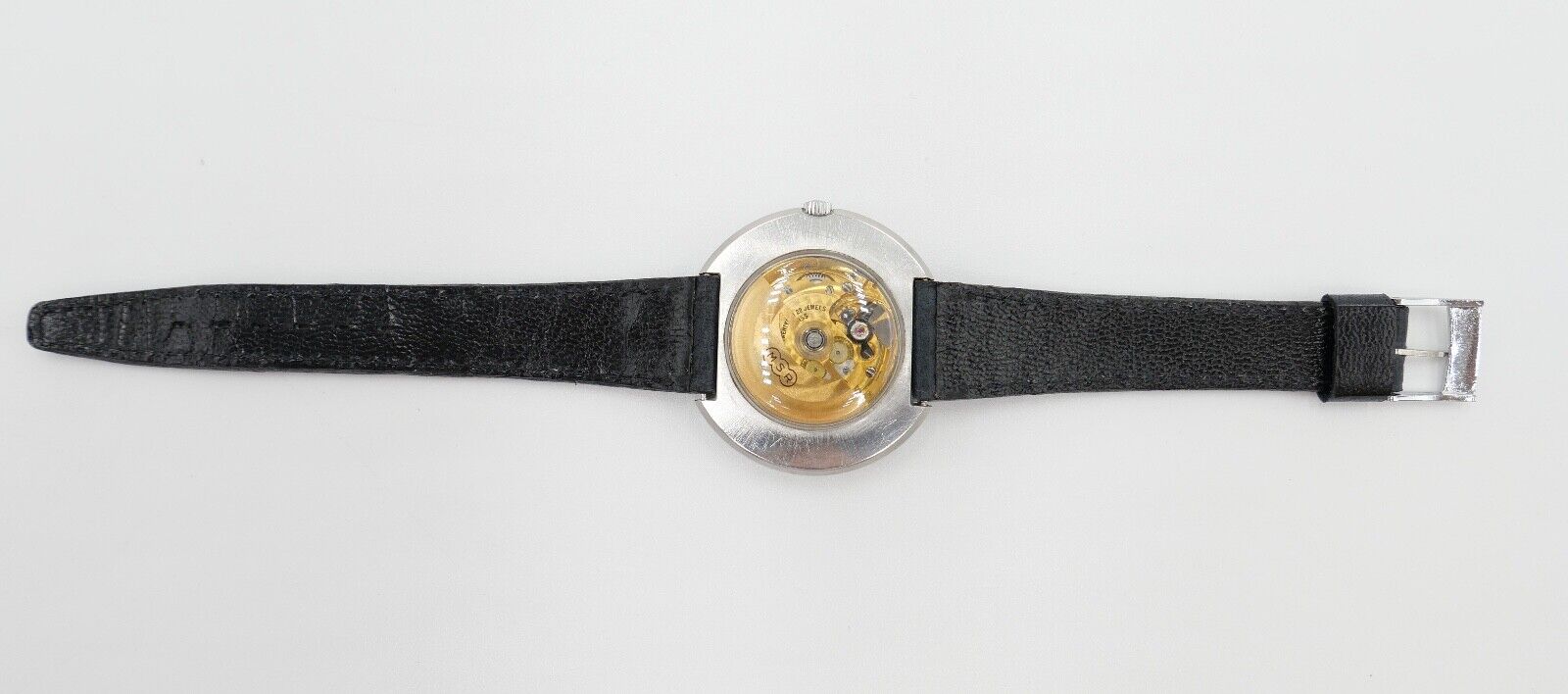 Revue Herren Armbanduhr Skelett Gehäuse Automatic Uhr MSR 1970er Vintage Ø40,7mm - Antikhandel-Stuttgart