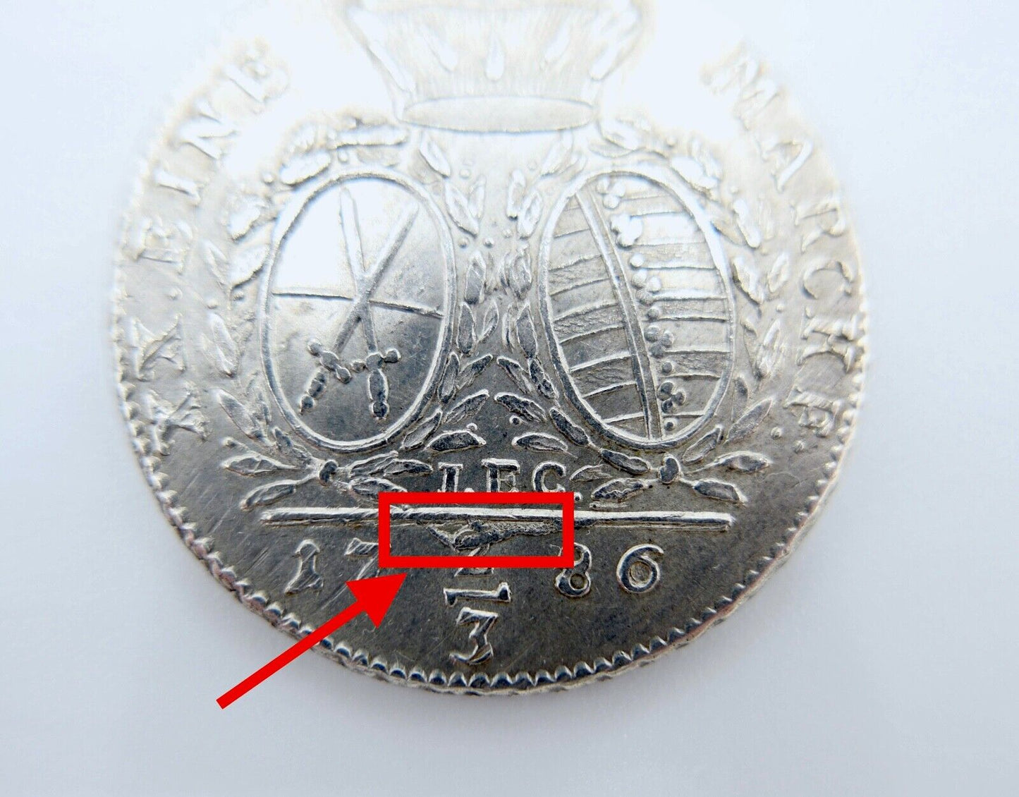 PRÄGEFEHLER 1786 Sachsen Albertinische Linie 2/3 Taler IEC Friedrich August III. - Antikhandel-Stuttgart