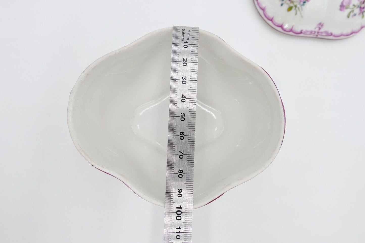 Sächsische Porzellanmanufaktur Dresden Deckeldose Bonboniere Porzellan Rose - Antikhandel-Stuttgart