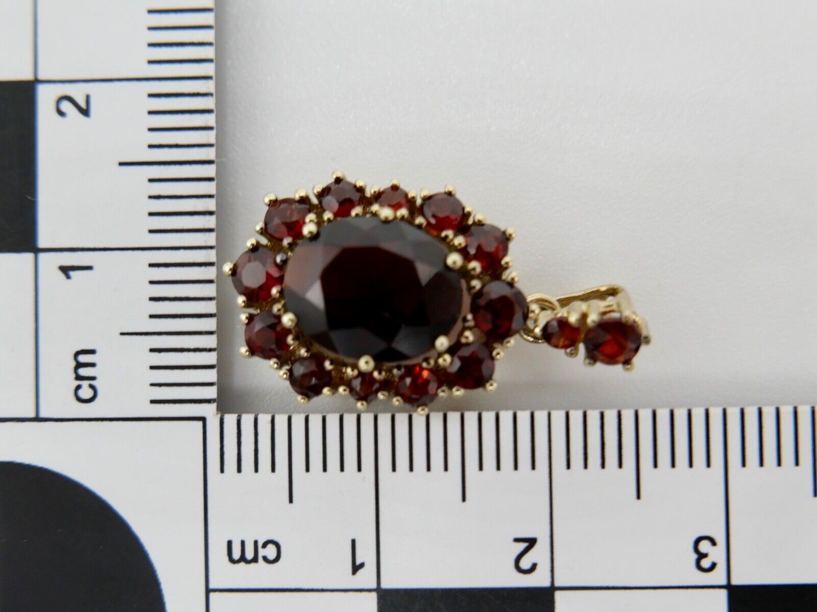 1980er Jahre Anhänger Böhmen Grant Gold 585 14K - Antikhandel-Stuttgart