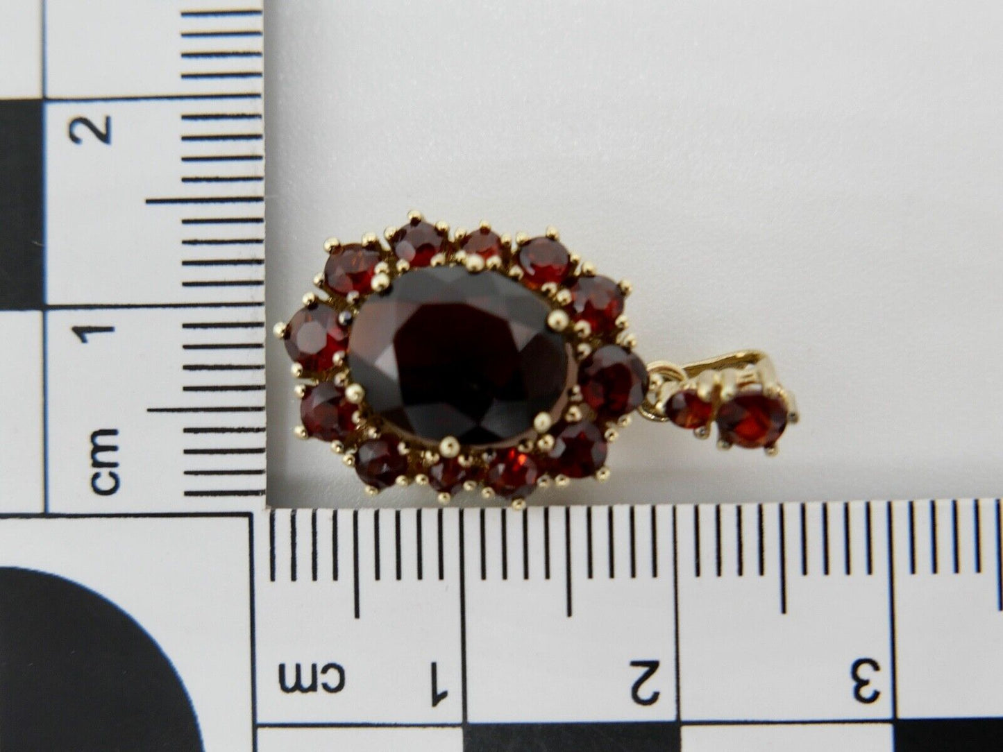 1980er Jahre Anhänger Böhmen Grant Gold 585 14K - Antikhandel-Stuttgart