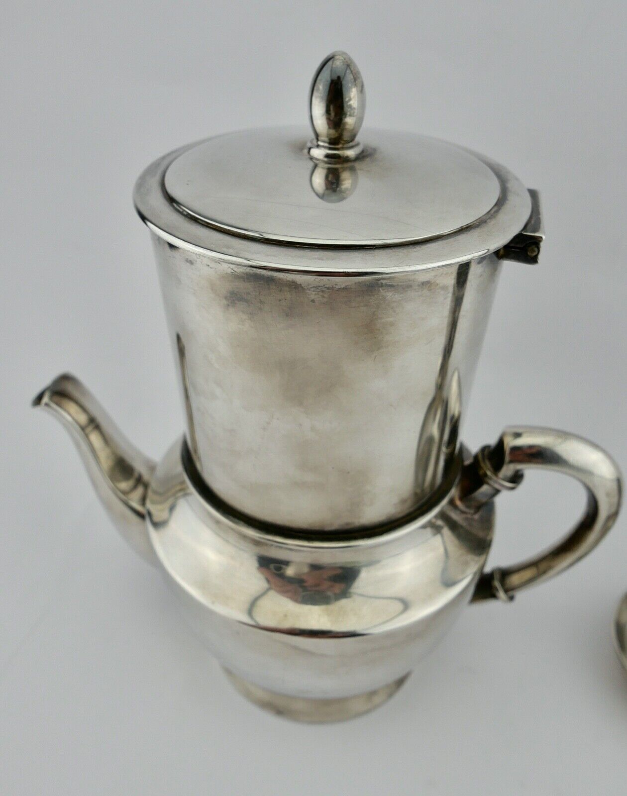 3 Tlg WMF Set Kännchen Schale Kanne Tee Mokka Kaffee NS 1930er 0,3 L 0,03 L - Antikhandel-Stuttgart