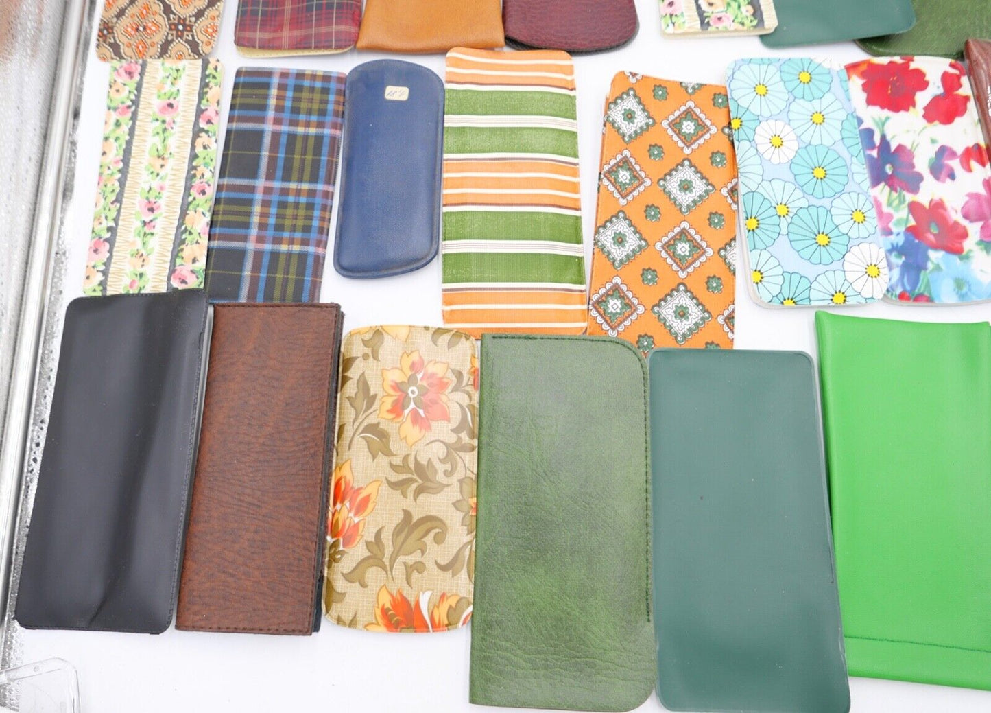 52x Brillen Etui 1970er 1980er Jahre original Retro Vintage Posten Konvolut NEU - Antikhandel-Stuttgart