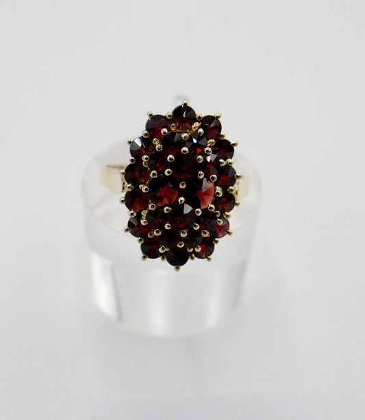 1980er Jahre Ring Böhmen Grant Gold 585 14K - Antikhandel-Stuttgart