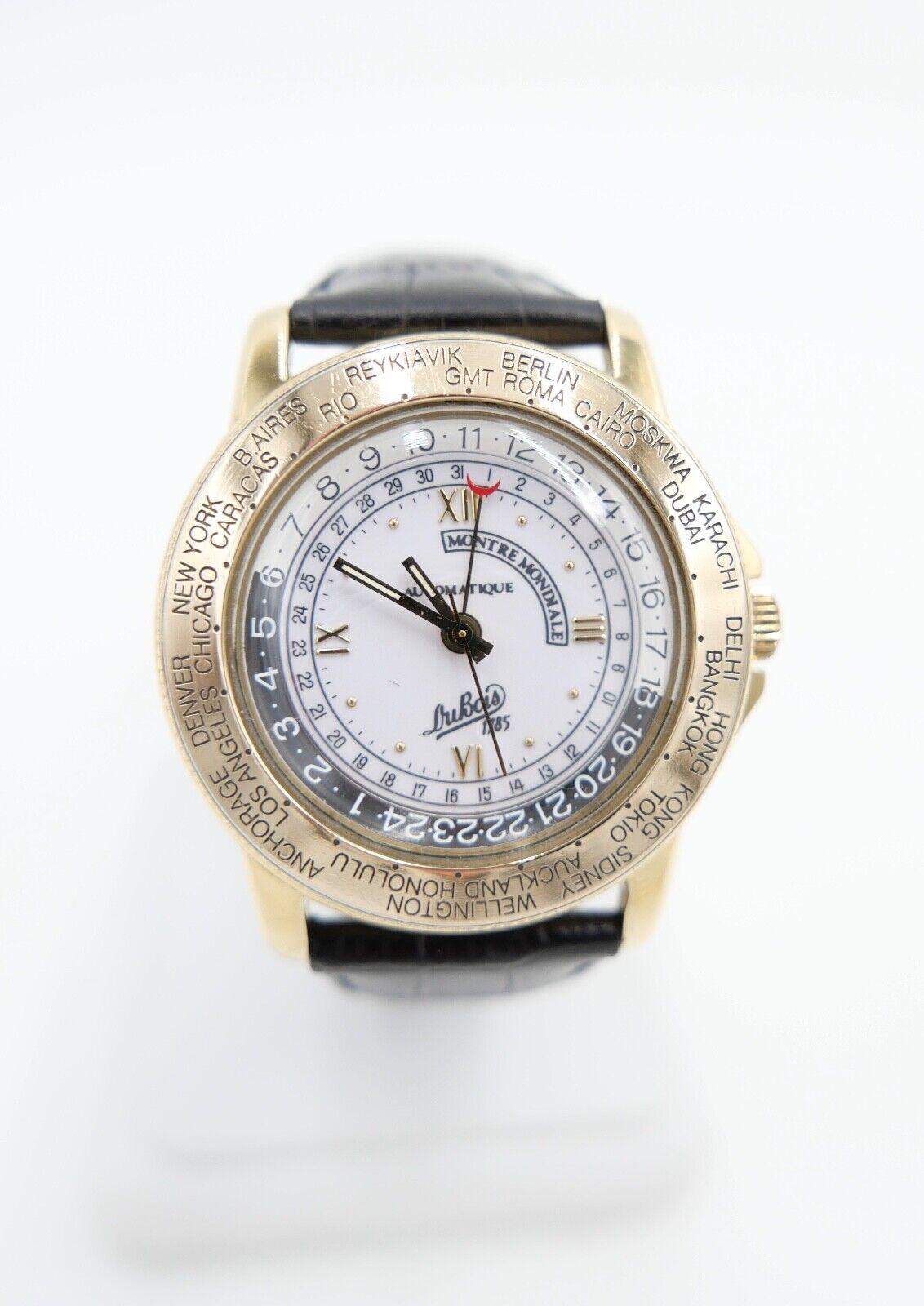 VINTAGE DuBois 1785 Montre Mondiale Weltzeit 37mm Cal. 165D limitiert Nr. 955 - Antikhandel-Stuttgart