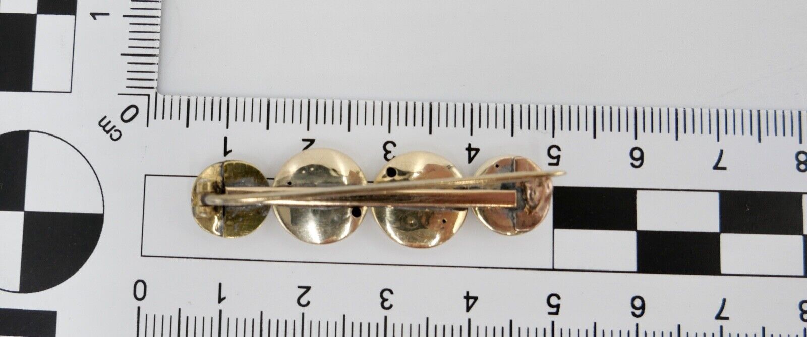 Antike Biedermeier Brosche um 1850 in 585 14K Gold Onyx mit Stern Motiv - Antikhandel-Stuttgart