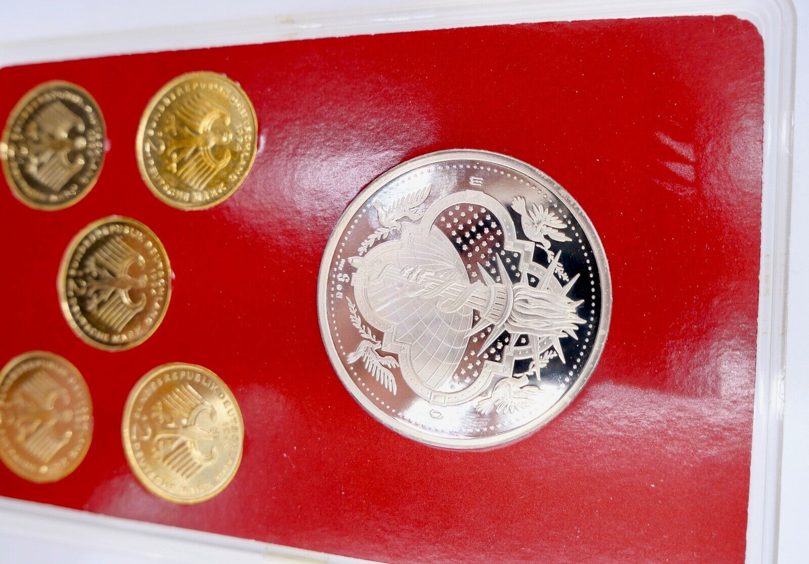 2 DM Willy Brandt Set Memory Edition 1994 NEU vergoldet & Silber Medaille - Antikhandel-Stuttgart