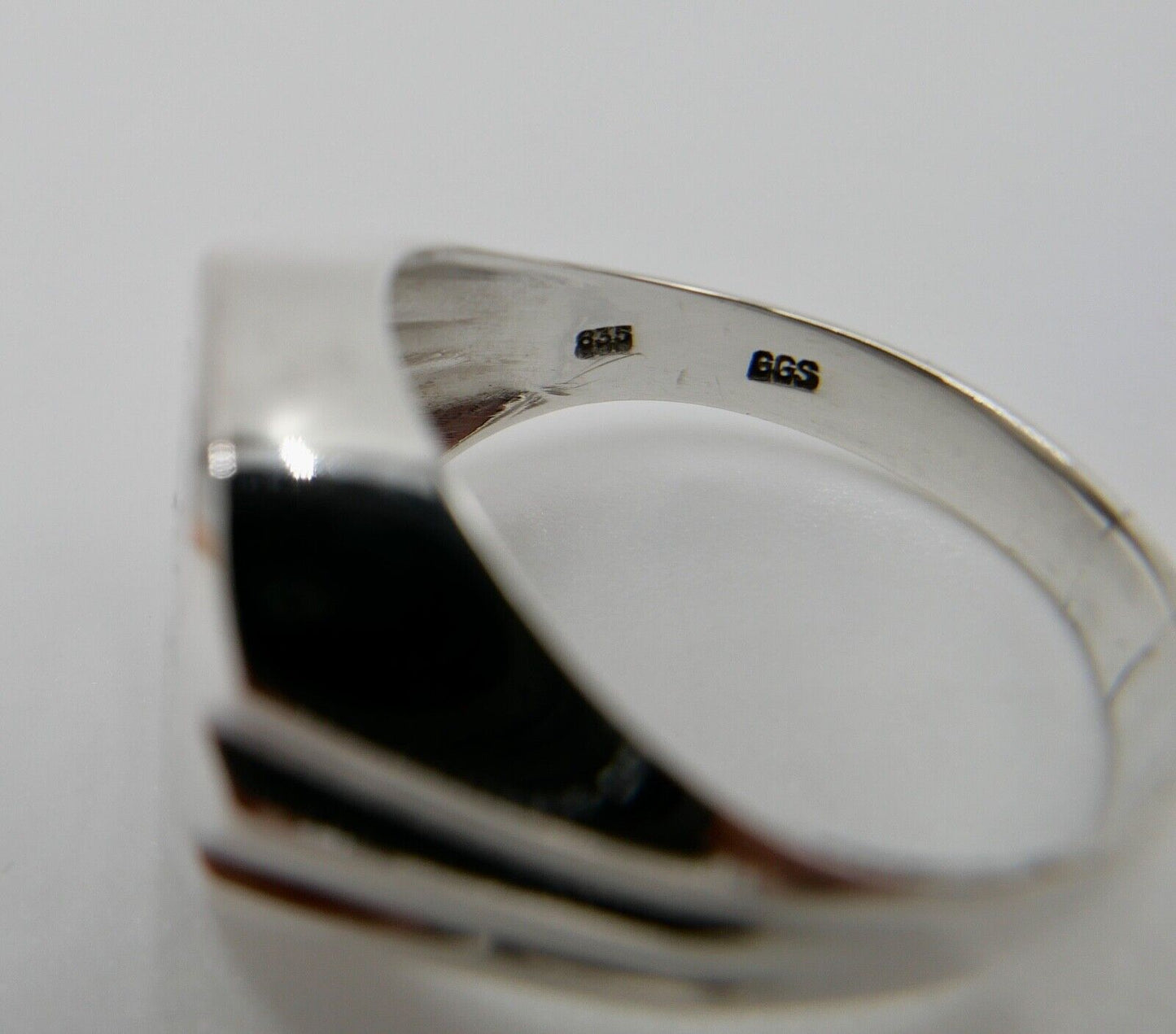 ART DECO Siegelring Monogramm EH Herrenring 835 Ring Silber Gr. 67 GGS - Antikhandel-Stuttgart