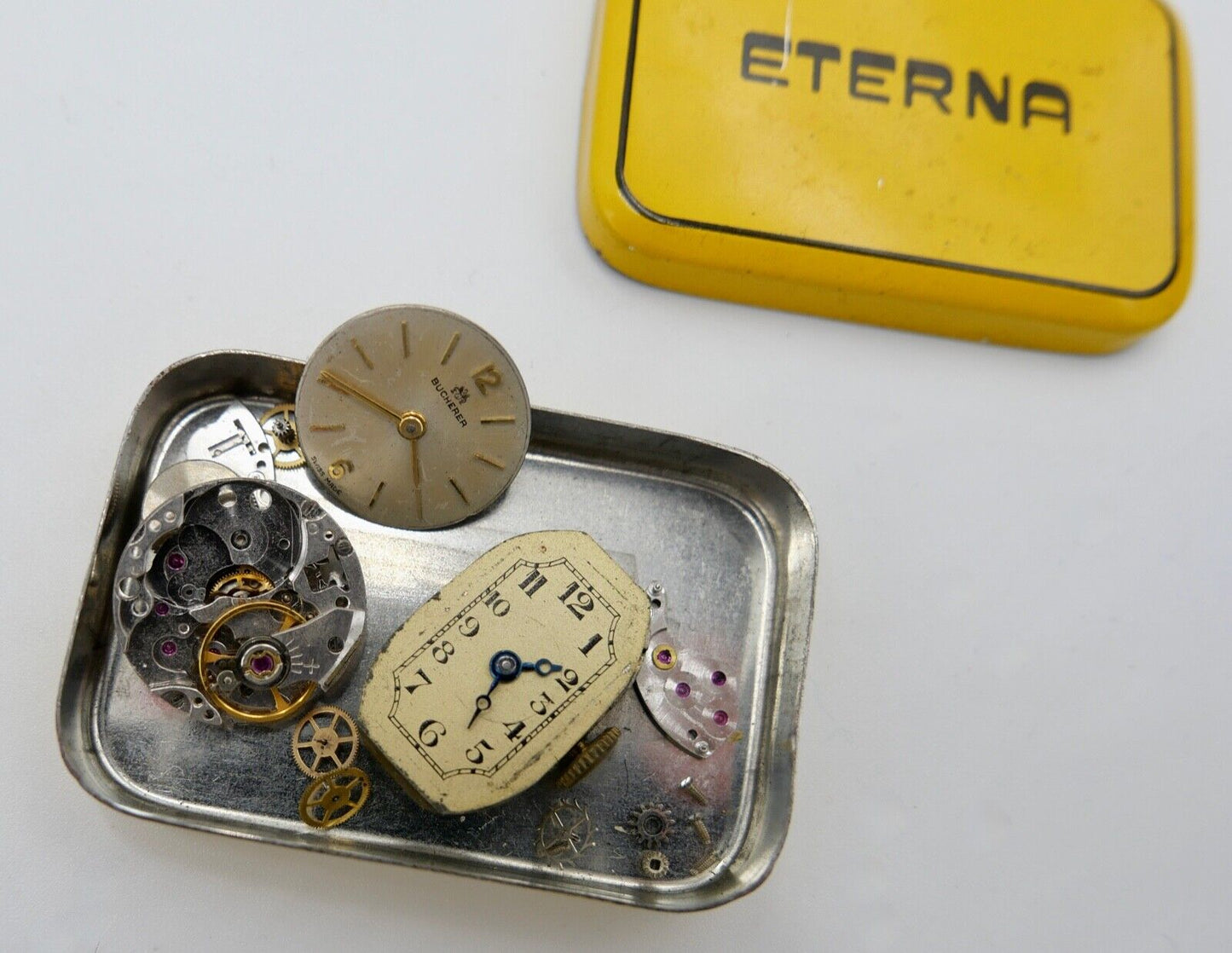 diverse Ersatzteile neu Zubehör Armbanduhren Uhrwerk Uhrmacher Uhr alt antik - Antikhandel-Stuttgart