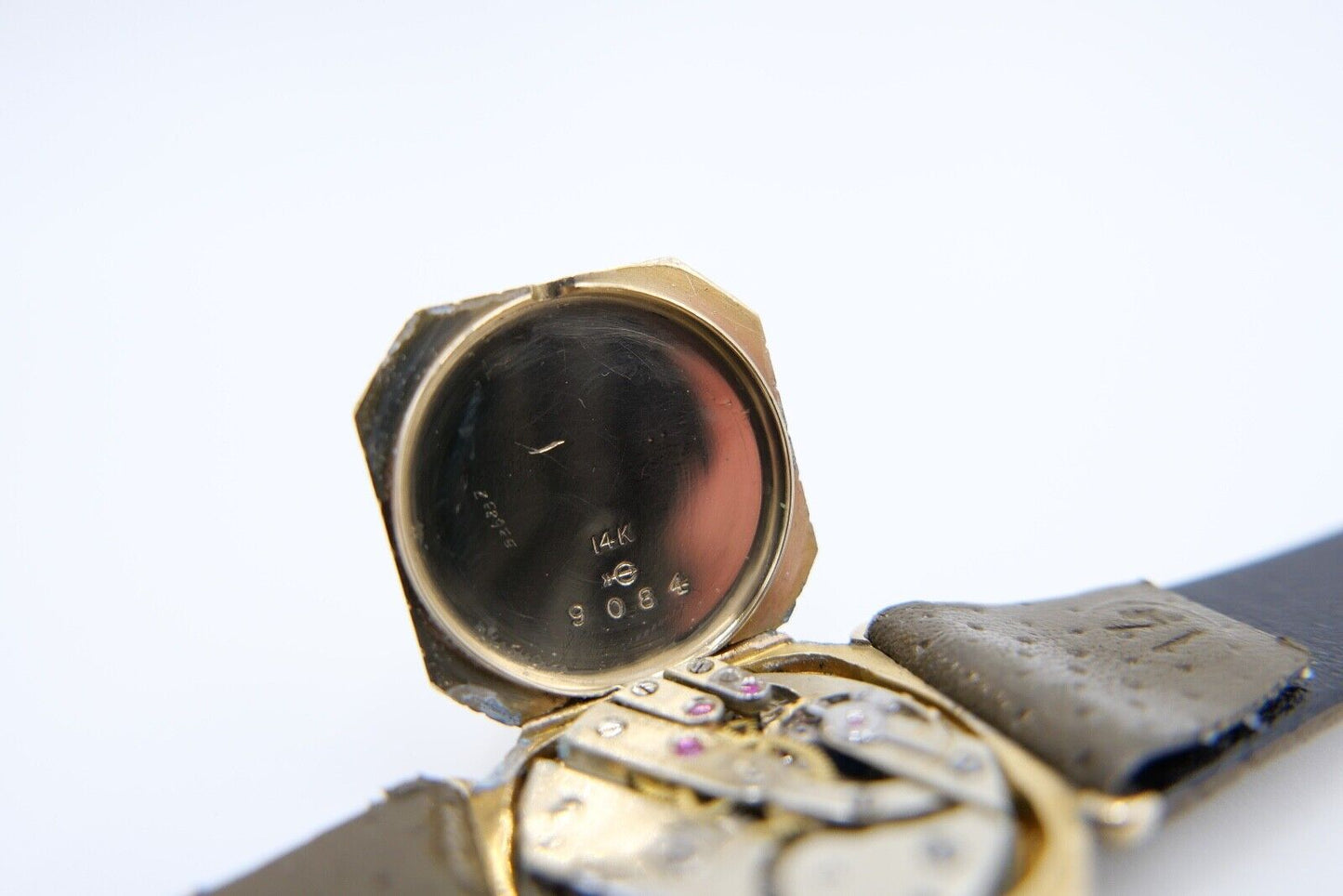 1930er Herren Damen Uhr Henry Blank & Co and Cresarrow USA 585 14K Gold Saphire - Antikhandel-Stuttgart