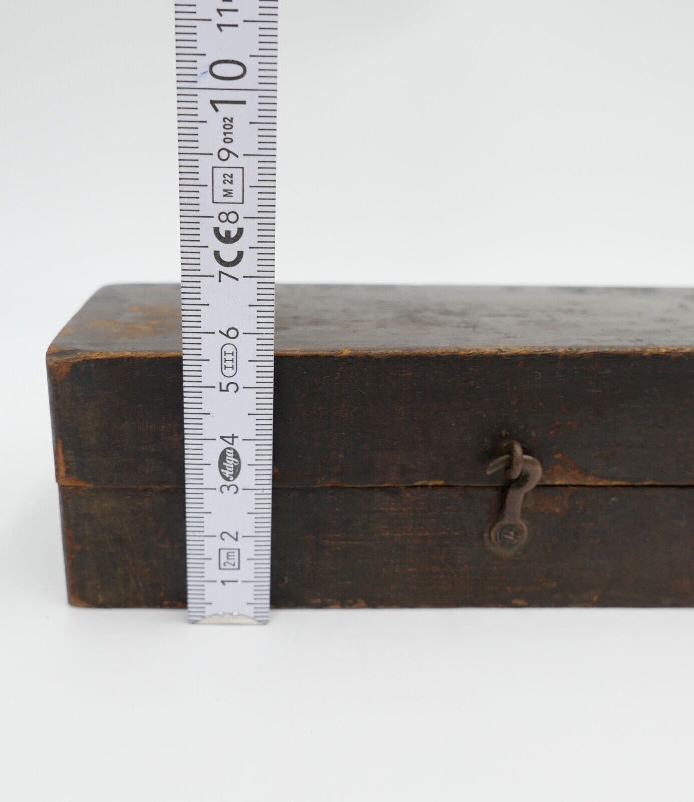 alt alter Messing Gewichtssatz Holzkasten Apothekergewichte Eichstempel 5-200 g - Antikhandel-Stuttgart