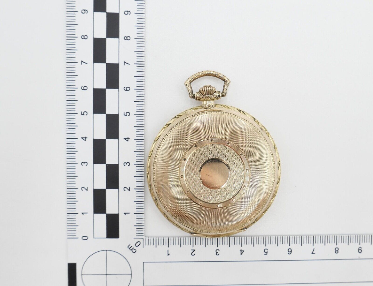 JHH J.H. Hasler & Fils 1916 - 1925 Savonette Taschenuhr 585 / 14K GOLD Ø 53 mm - Antikhandel-Stuttgart