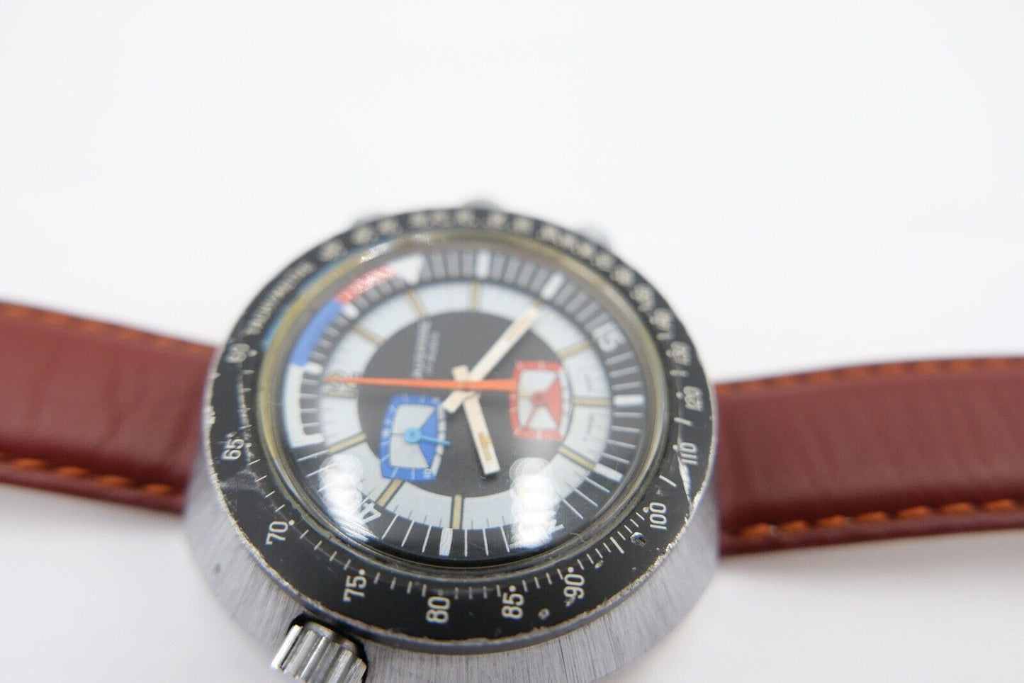 Lausanne Regatta Vintage 1970er Yacht Master Chronograph Ø 49mm Cal. EB 8371-67 - Antikhandel-Stuttgart