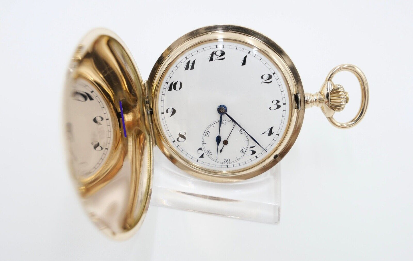 IWC Savonette Taschenuhr 585 / 14K GOLD 51mm 1916-1920 Cal.53 H6 Probus Scafusia - Antikhandel-Stuttgart