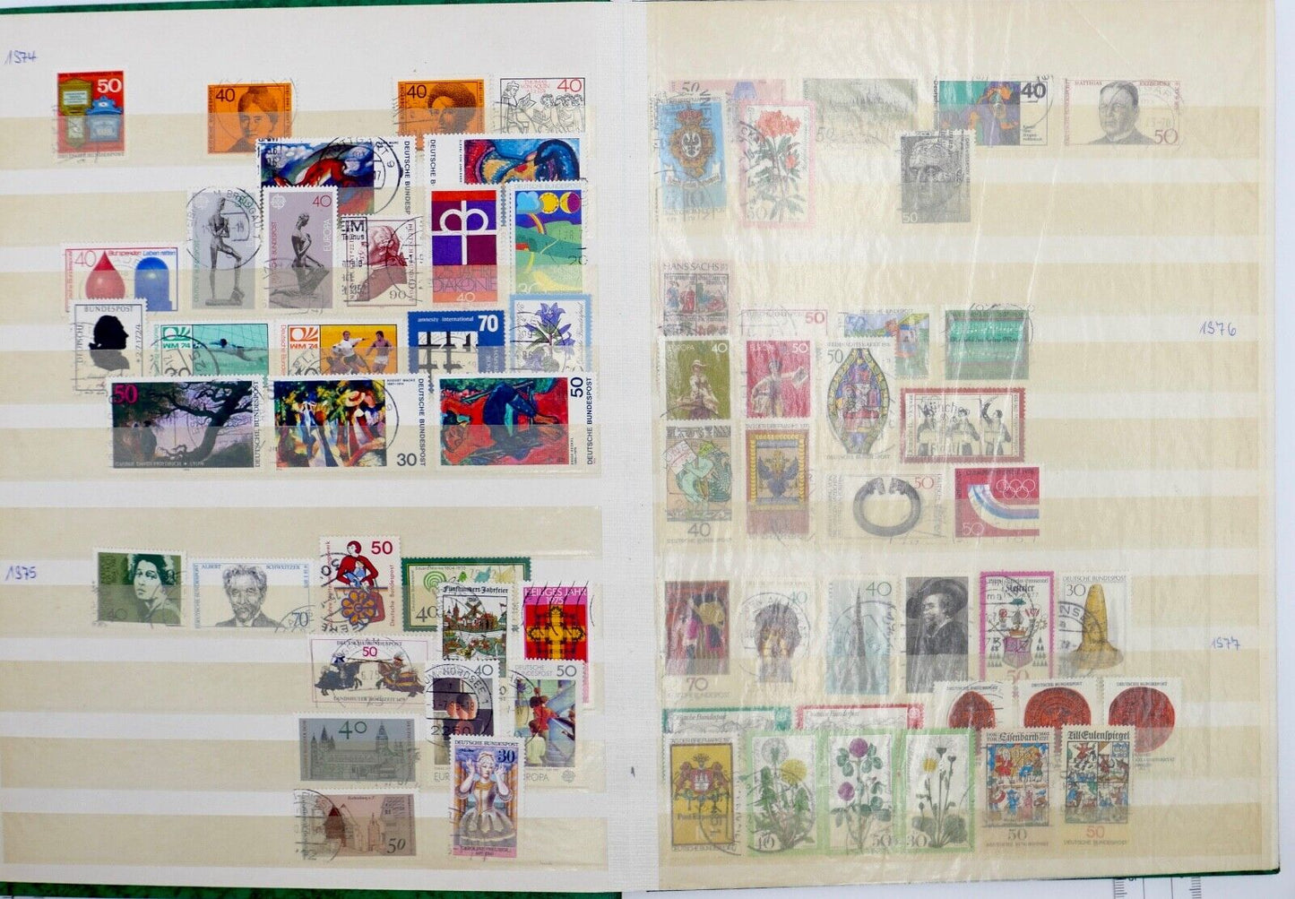 Briefmarken Album Sammlung German stamps 70 80 90 er usw. Jahre - Antikhandel-Stuttgart