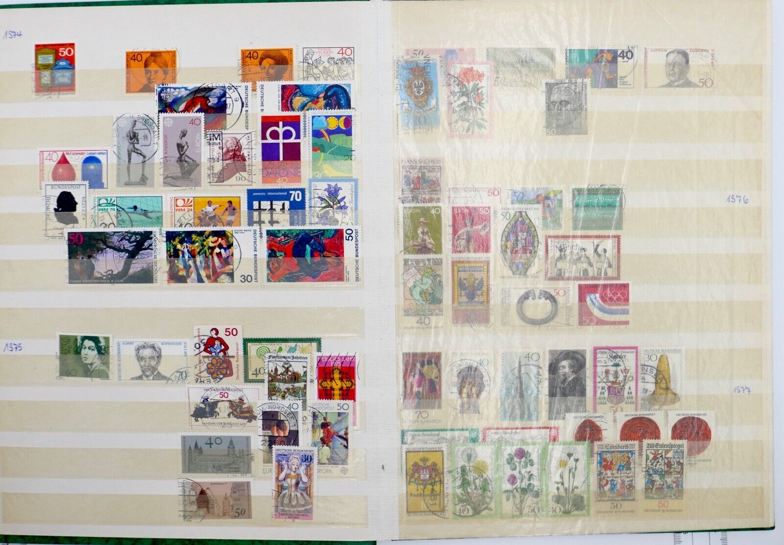 Briefmarken Album Sammlung German stamps 70 80 90 er usw. Jahre - Antikhandel-Stuttgart