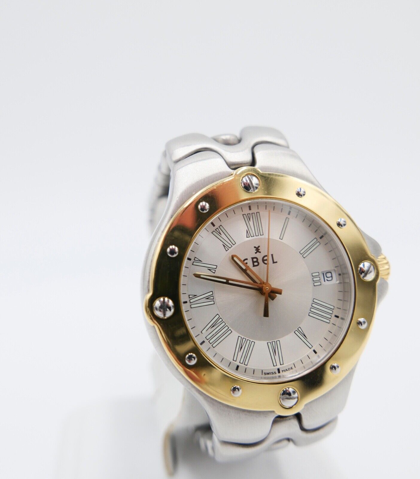 2000er EBEL SPORTWAVE QUARZ 137-2 Ref. 6187631 Herren Damen Stahl Gold Ø 36 mm - Antikhandel-Stuttgart