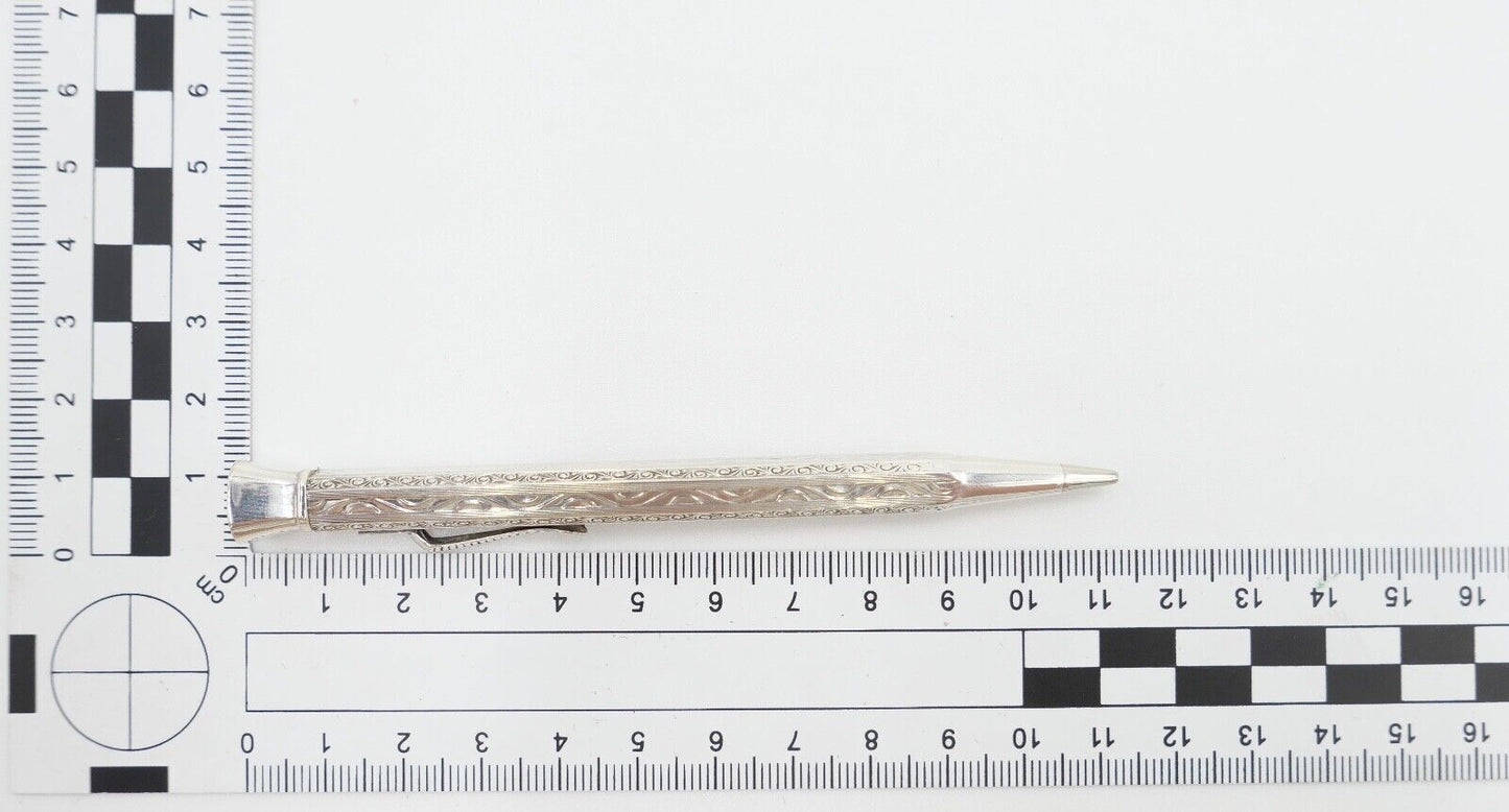 Jugendstil Bleistift Stift für Minen LN - Laurin Silber 835 - Antikhandel-Stuttgart