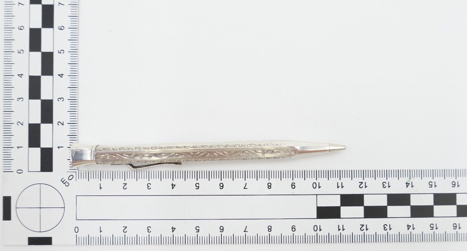 Jugendstil Bleistift Stift für Minen LN - Laurin Silber 835 - Antikhandel-Stuttgart