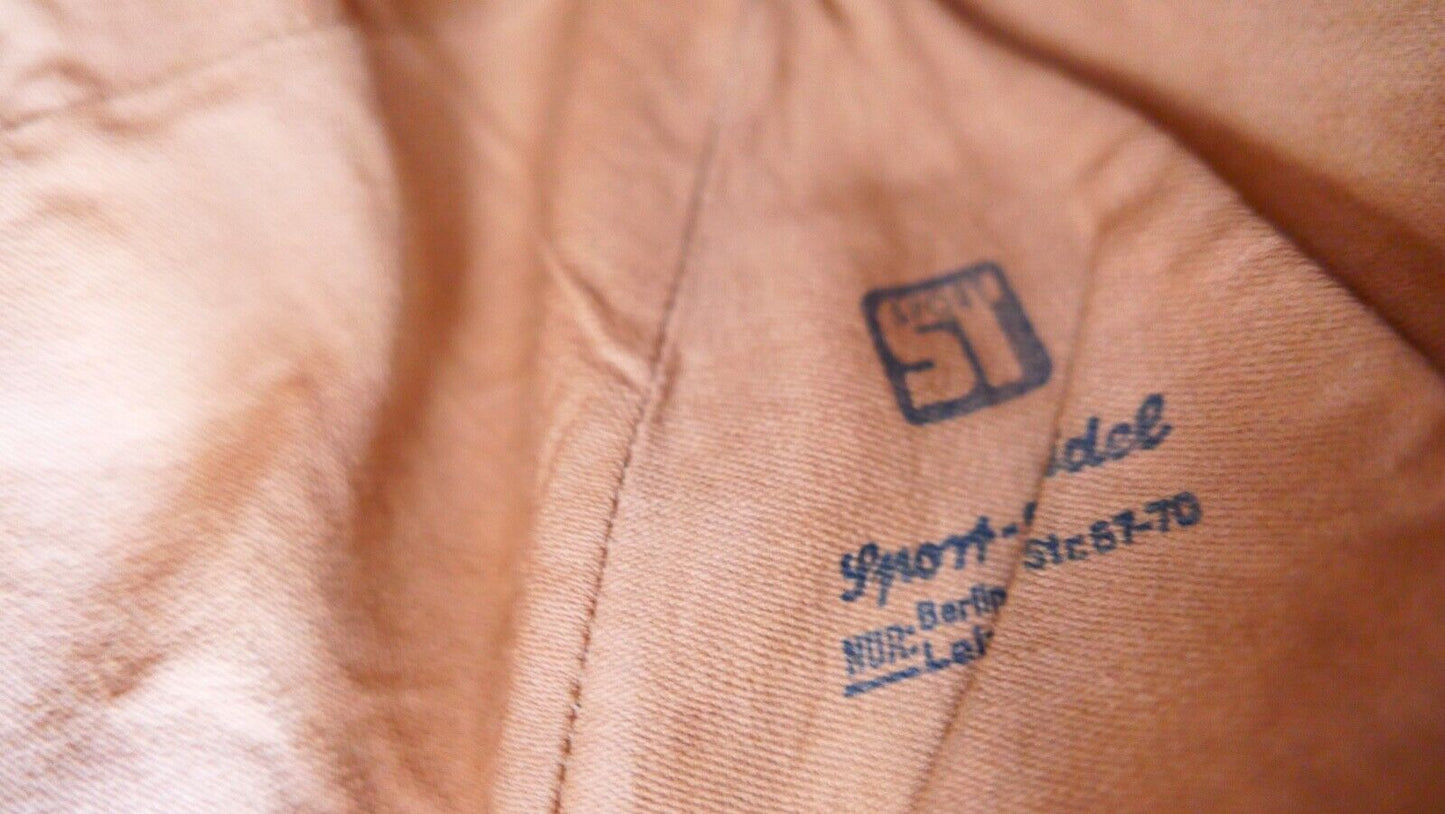 Oldtimer Motorrad Cabrio Flieger Haube Leder Braun 1930-40er Jahre SPORT STEIDEL - Antikhandel-Stuttgart