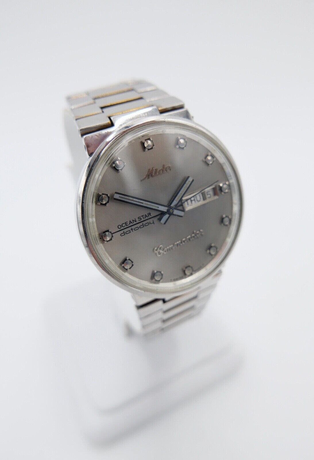 Mido Ocean Star Datoday Commander Ref. 8269 Edelstahl Automatic 1970er Ø 36,8mm - Antikhandel-Stuttgart