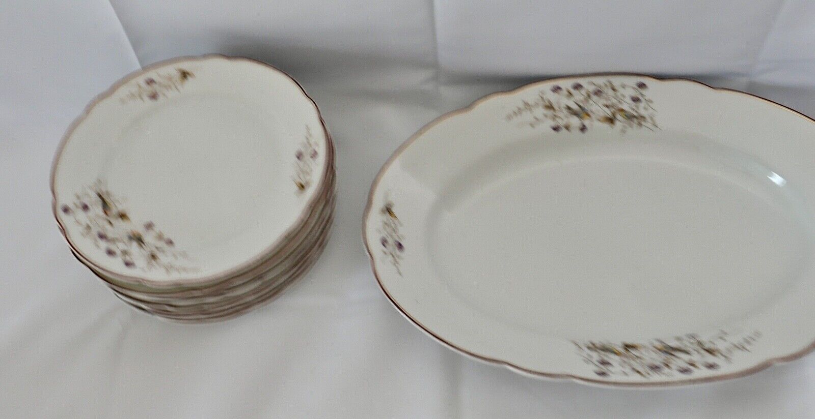 Antikes Jugendstil Friedrich Kaestner Kästner Porzellan 1884-1932 VEILCHEN - Antikhandel-Stuttgart