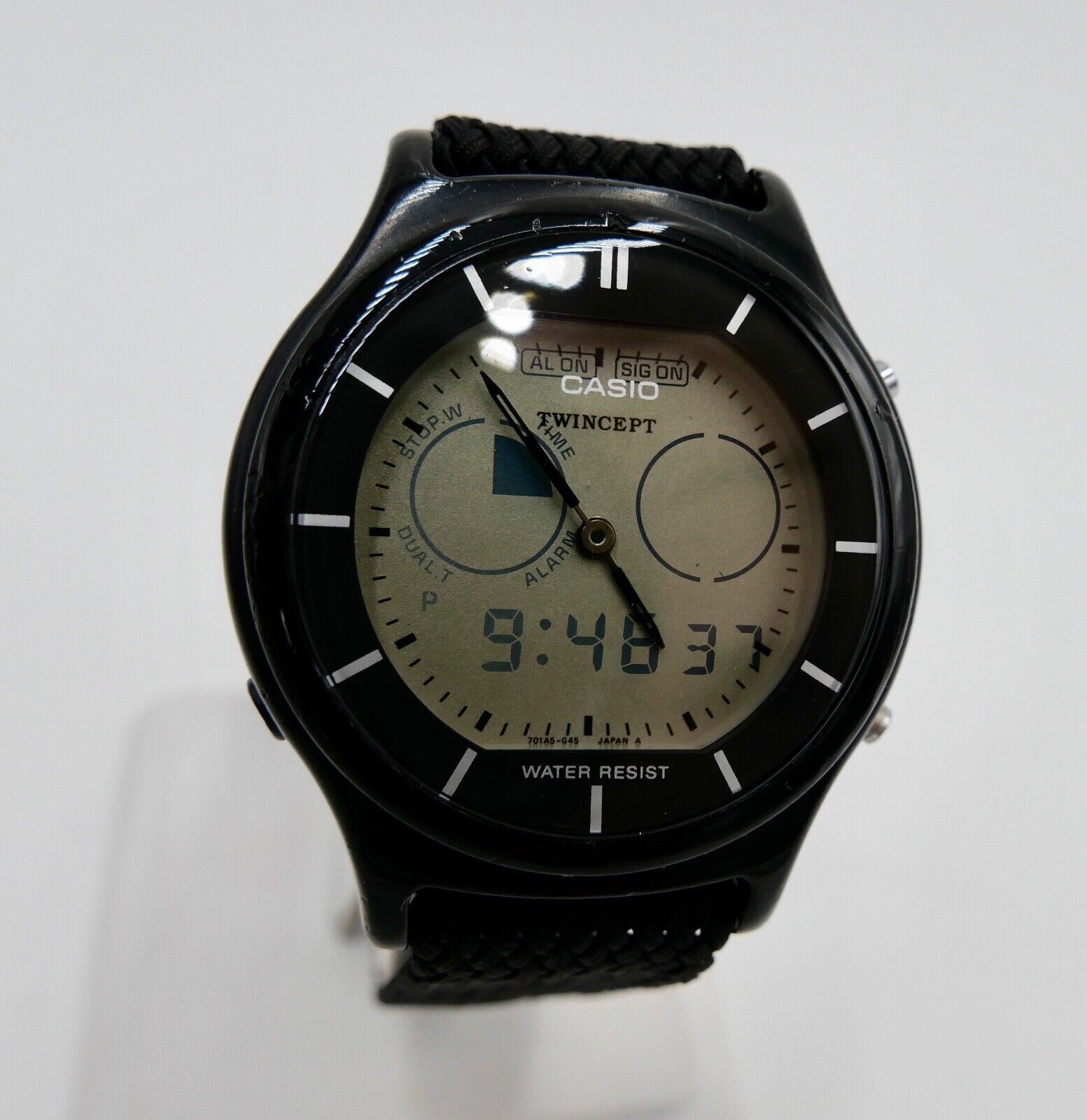 Casio 1358 AQX-11 TWINCEPT Armbanduhr 1990er Jahre Analog & Digital - Antikhandel-Stuttgart