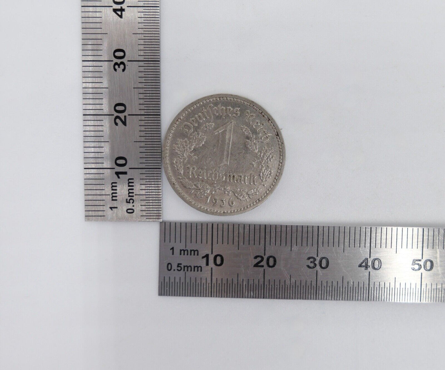 1 Mark 1936 J Jäger 354 Mark Reichsmark Drittes Reich - Antikhandel-Stuttgart