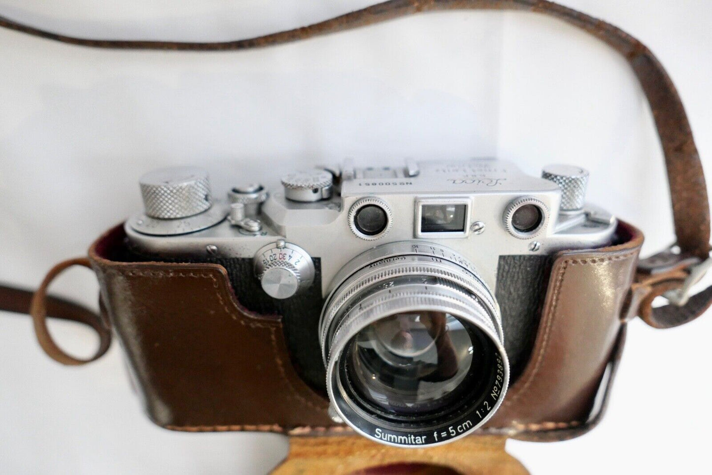 Leitz Leica III C Wetzlar voll funktionsfähig mit Summitar f=5 cm 1:2 aus 1950 - Antikhandel-Stuttgart