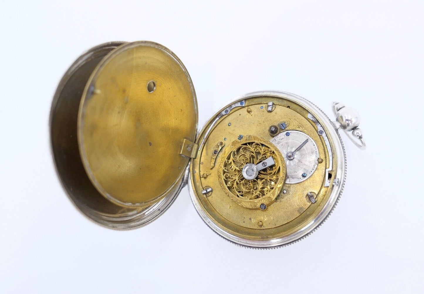 große antike Taschenuhr 55mm 1820 - 1840 Lepine - L Epine Paris Spindelwerk - Antikhandel-Stuttgart