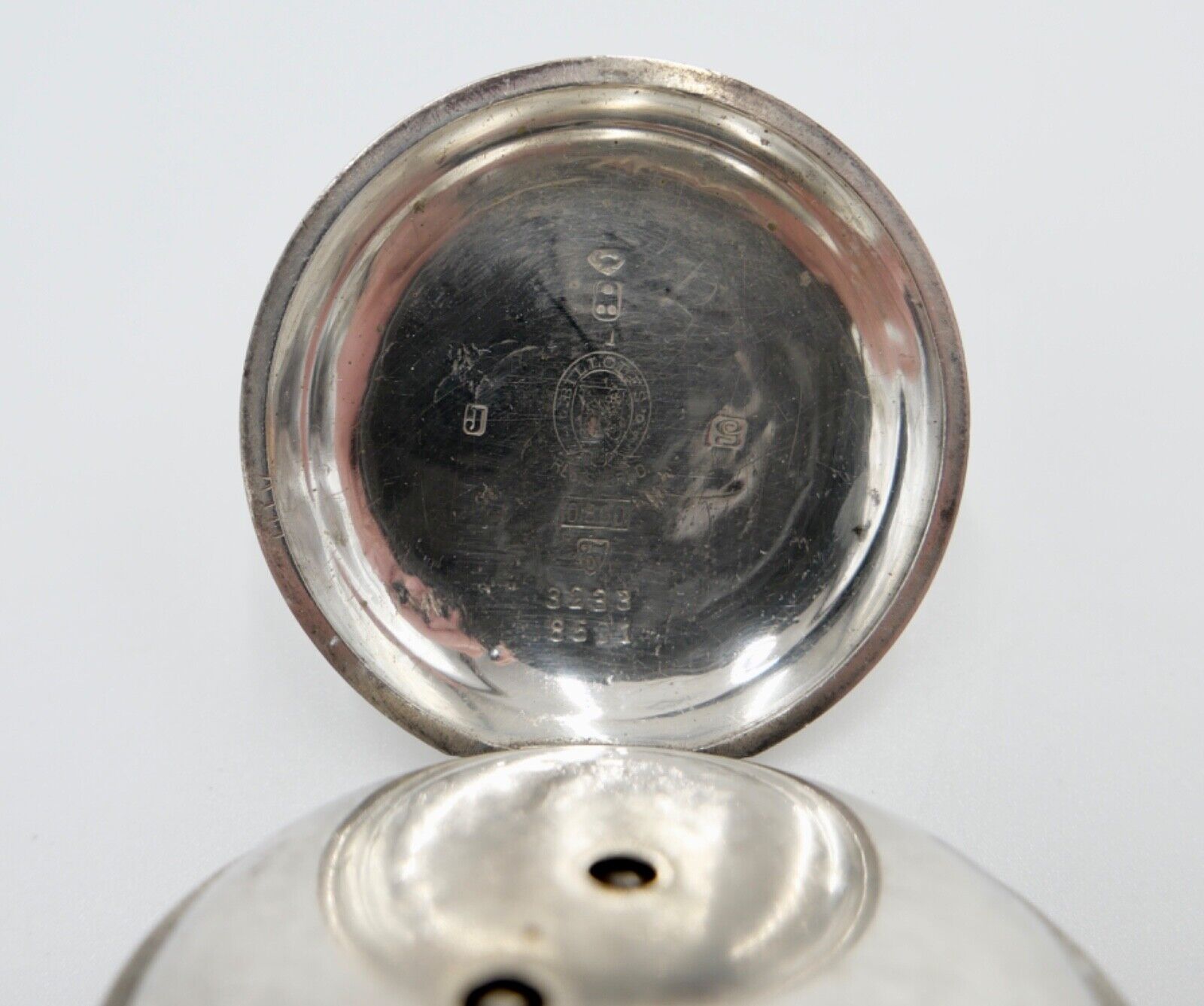 Antike Savonette Taschenuhr K. Serkisoff & Co 800 Silber Constantinople BILLODES - Antikhandel-Stuttgart