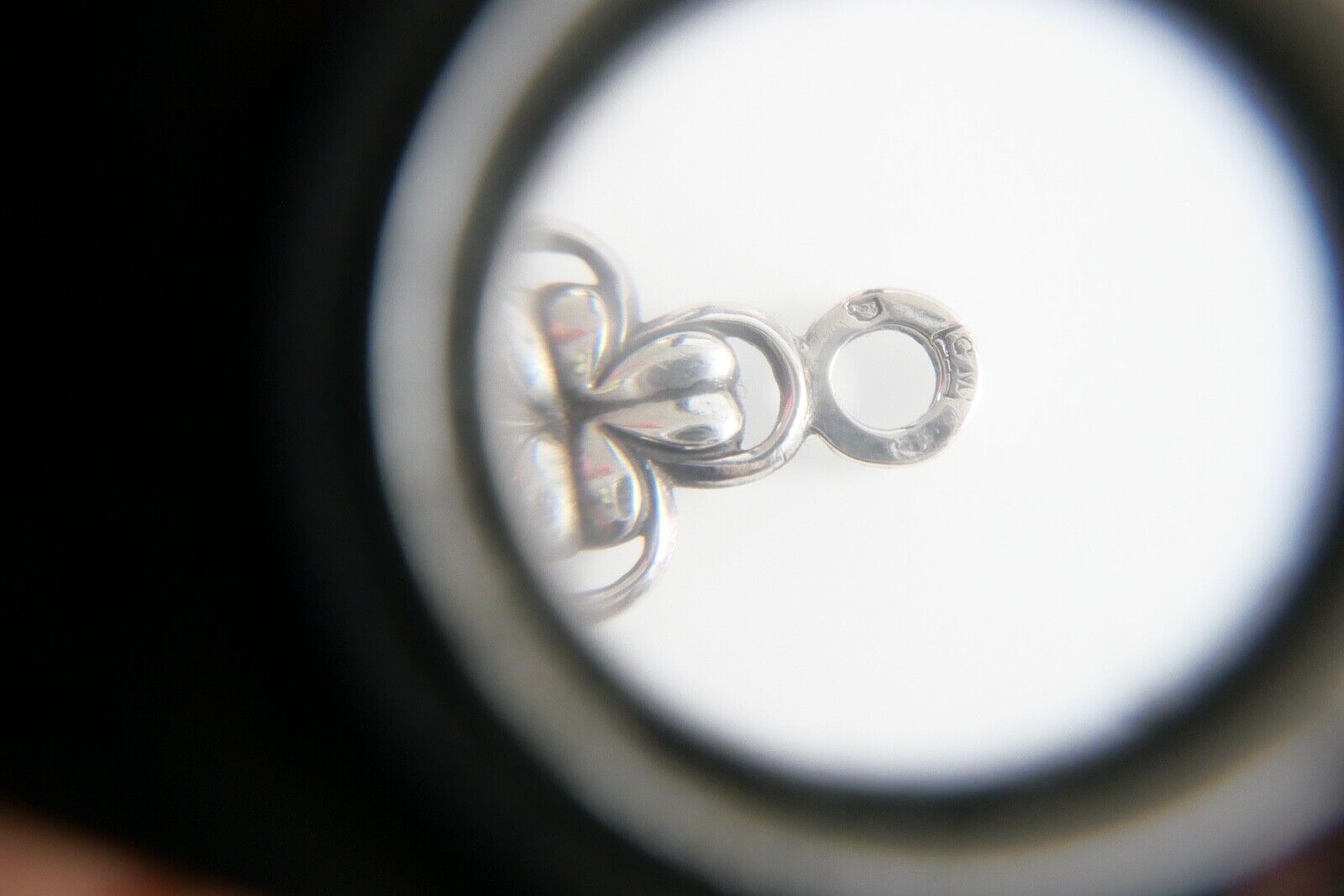 alter Brieföffner Krawatte Frankreich DEPOSE CM Silber Floral - Antikhandel-Stuttgart