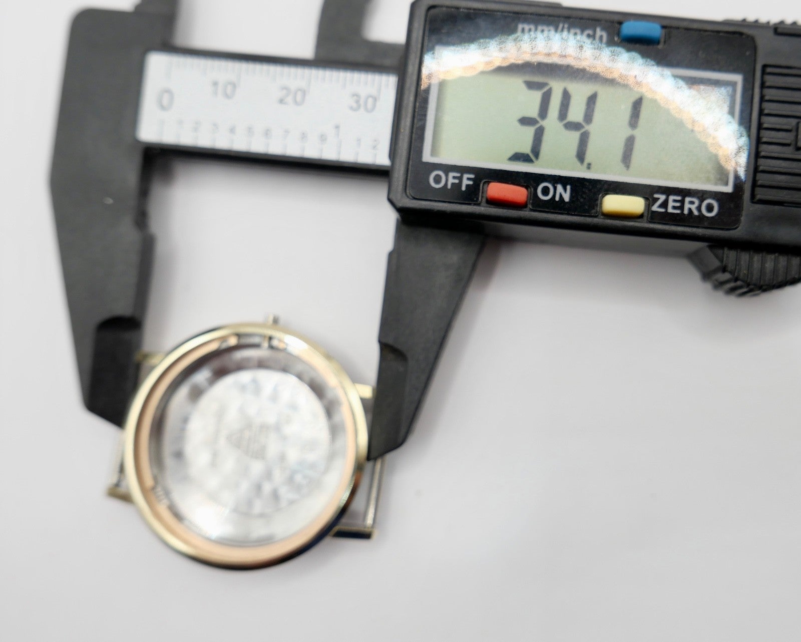 Omega Seamaster 14765 3 SC Gehäuse & Glas Ø 34mm Vergoldet Edelstahl