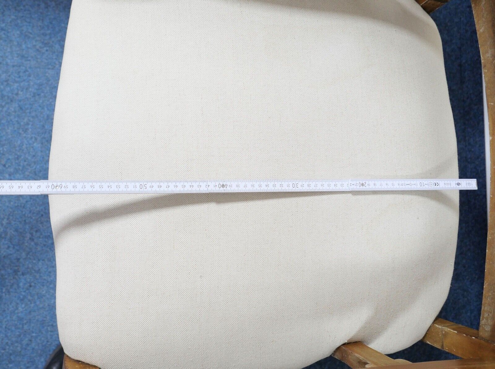 antik Ohrenbackensessel um 1860 Stuhl Sessel Eiche creme - Antikhandel-Stuttgart