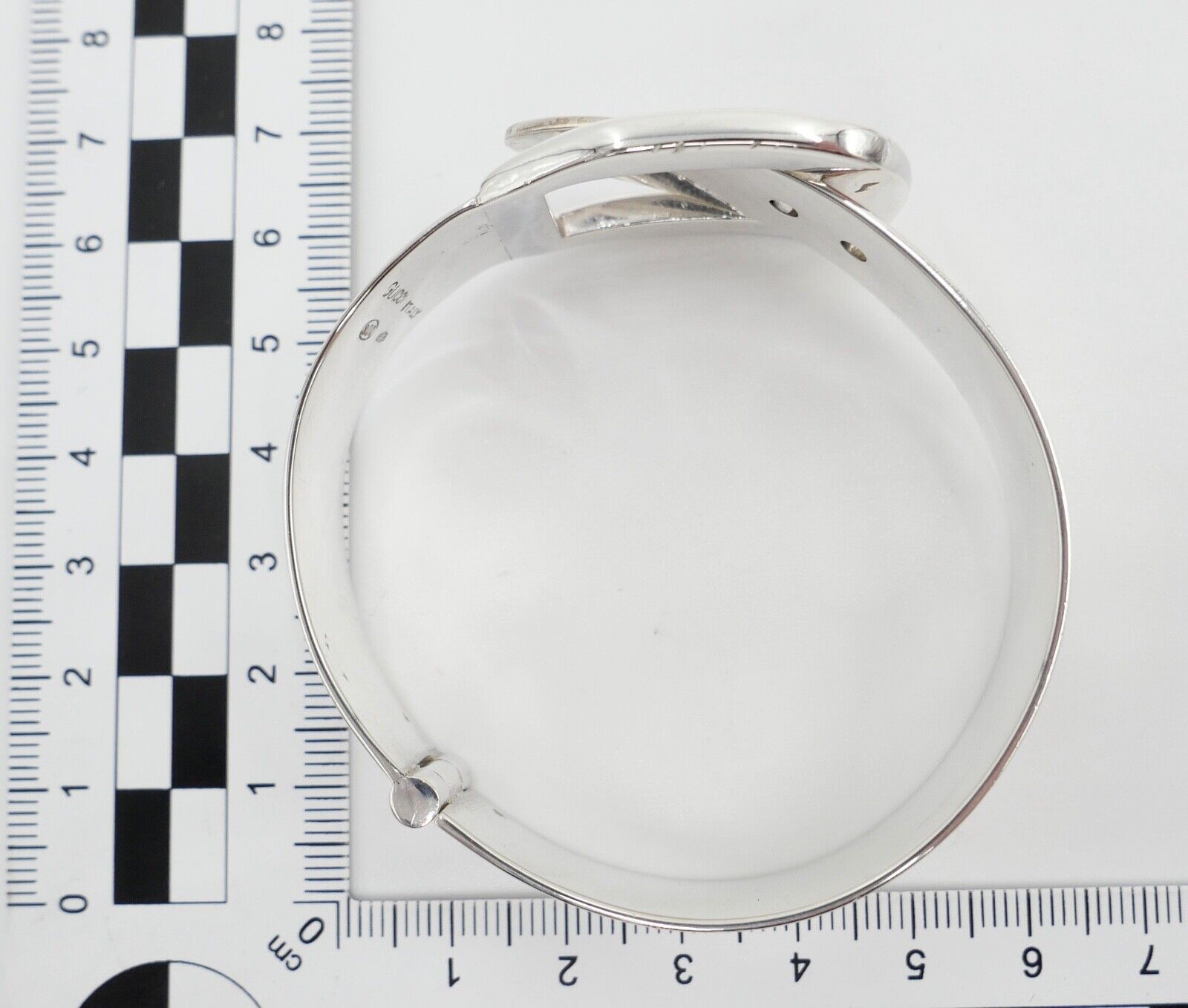 Vintage Gucci Armreif Spange Gürtel Emaille Enamel 800 Bracelet FI195 ITALY 1970 - Antikhandel-Stuttgart