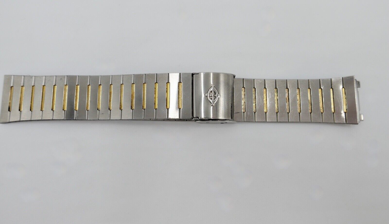 Altes ZODIAC Edelstahlband 18mm Uhrenband Vintage Stahl Gold - Antikhandel-Stuttgart